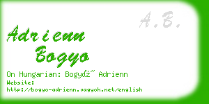 adrienn bogyo business card